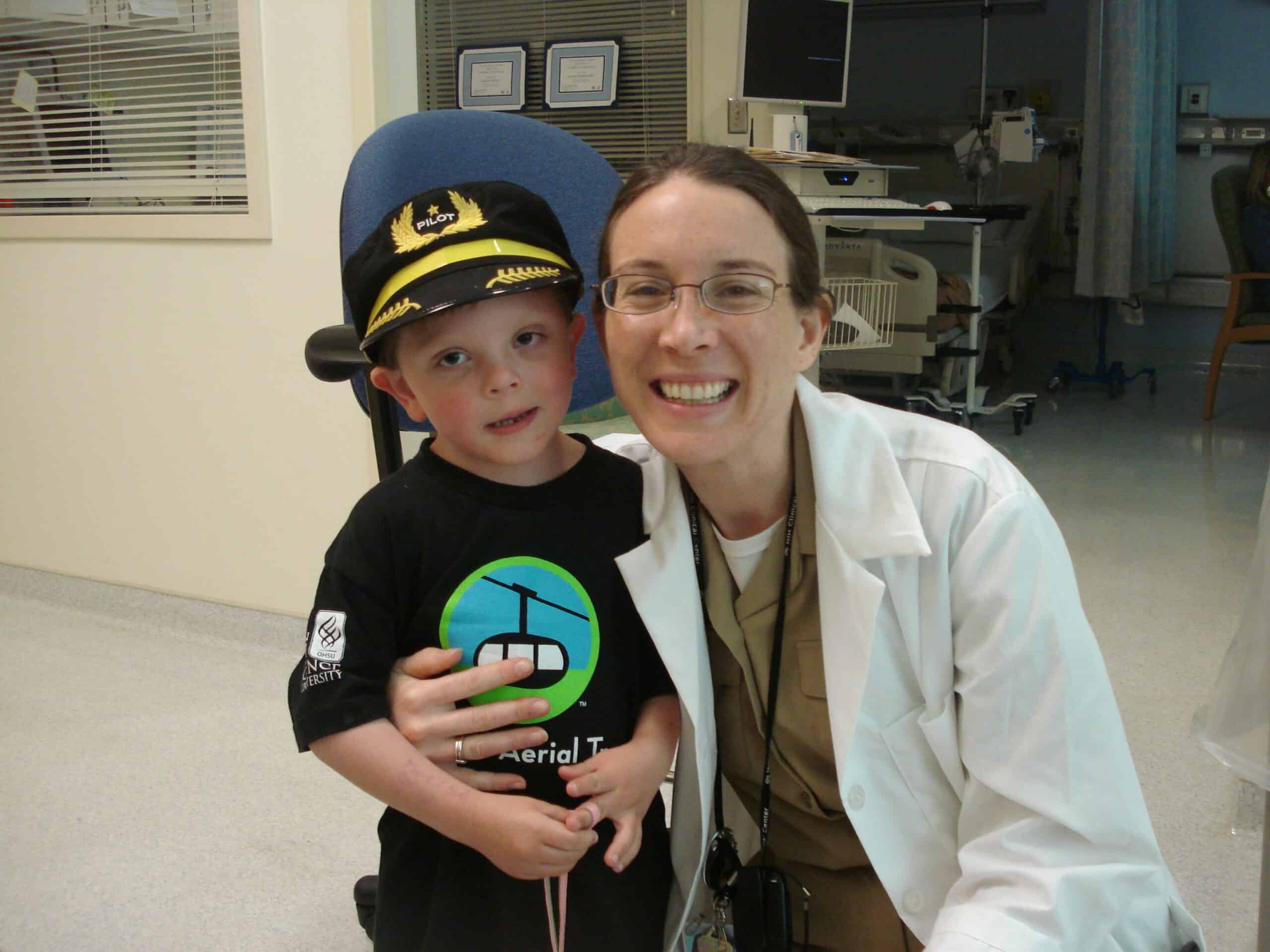 young male patient with physician